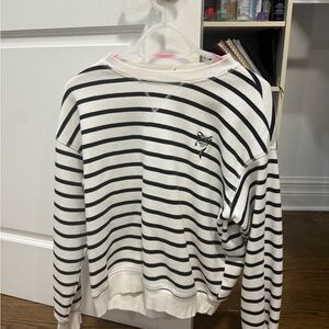 H&M Black and White Striped Sweater